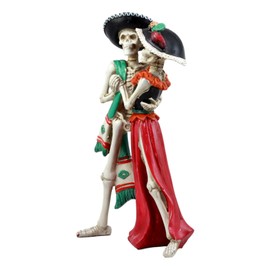 Ebros Large Day of The Dead Wedding Dance Skeleton Couple Figurine Dias De Los Muertos Lovers Sculpture 12" H