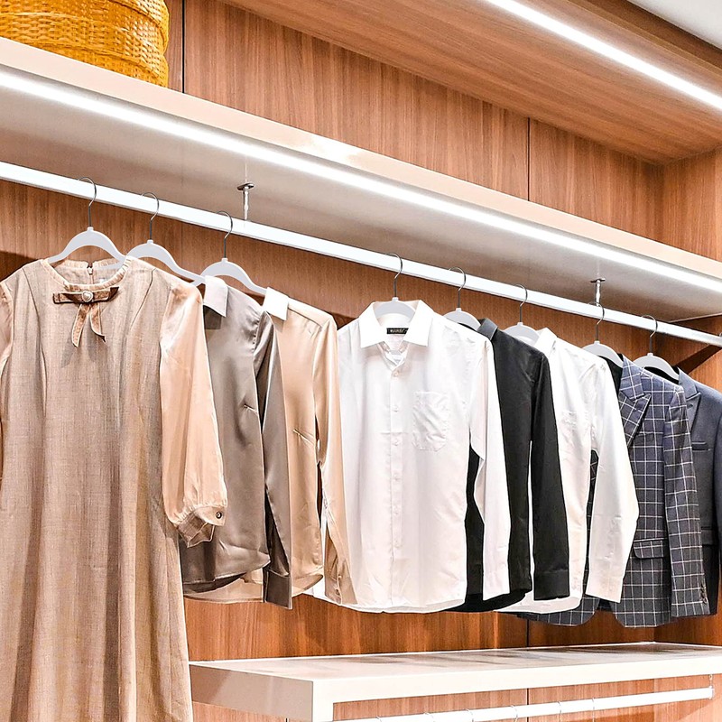 Quality Hangers 50 Pack Non-Velvet Plastic Hangers for Clothes -