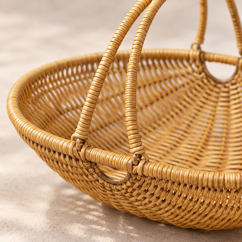 Woven Storage Basket for Home Organization – Portable Open-Top Basket