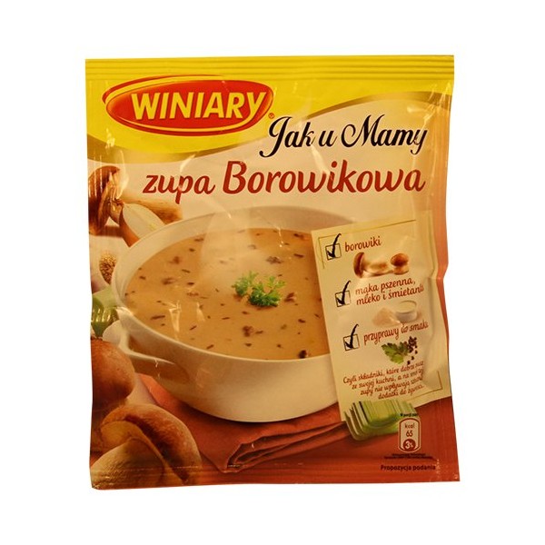 Winiary Zupa Borowikowa 45gram Bag (3-Pack)