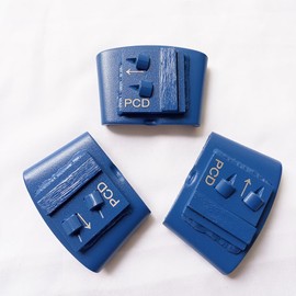 3Pcs Pack PCD Grinding Block Disc with Diamond for Concrete Epoxy Removal (Style A-Polycrystalline Left)