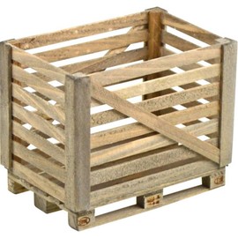 Carson 500907609 1:14 Wooden Mesh Box on Euro Pallet - Model Making, Accessories for Trucks, Trucks, RC Trucks, RC Trucks, Remote Controlled Trucks