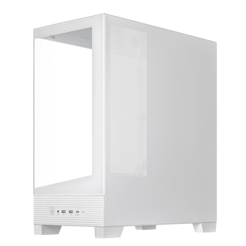 ASUS A31 White ATX Mid-Tower Gaming Case, Dual-Sided Tempered Glass,