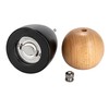 Bloomingville, Black Two-Tone Rubberwood Salt and Pepper Mill, Natural, Small