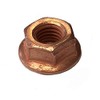 Exhaust Nut M10-16 Pieces Copper Plated Steel SW 15 Copper