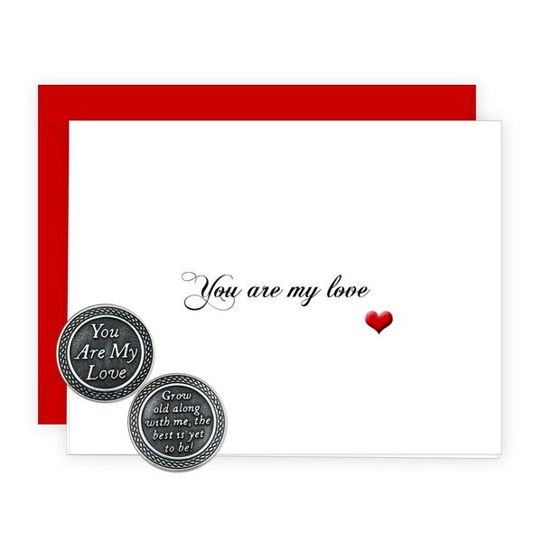 You Are My Love Pocket Token with PJ Lamb Greeting Card
