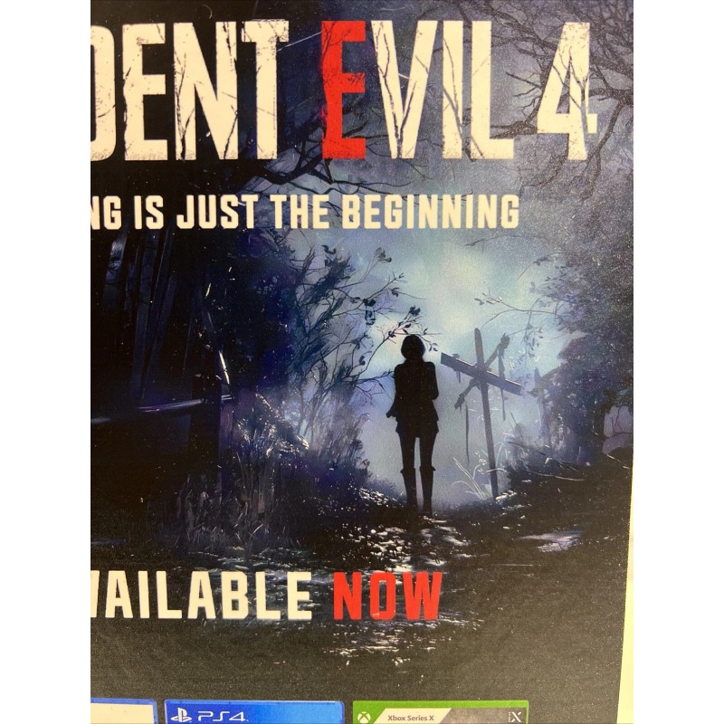 Resident Evil 4 Remake Standee Countertop Display