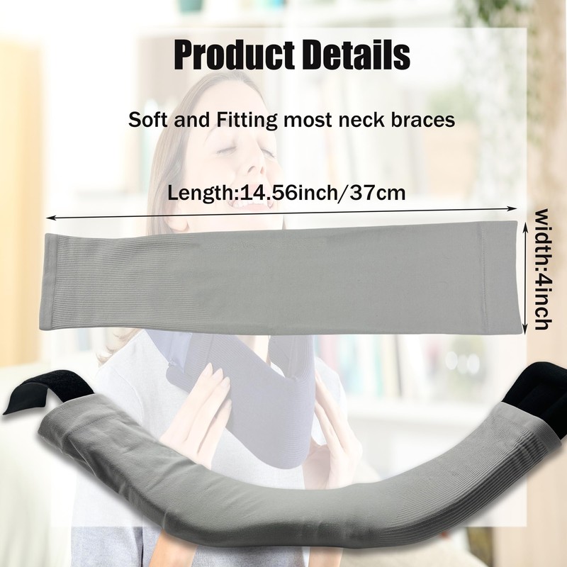Aogigigio Neck Brace Cover - 2 Pcs Cervical Collar Dust