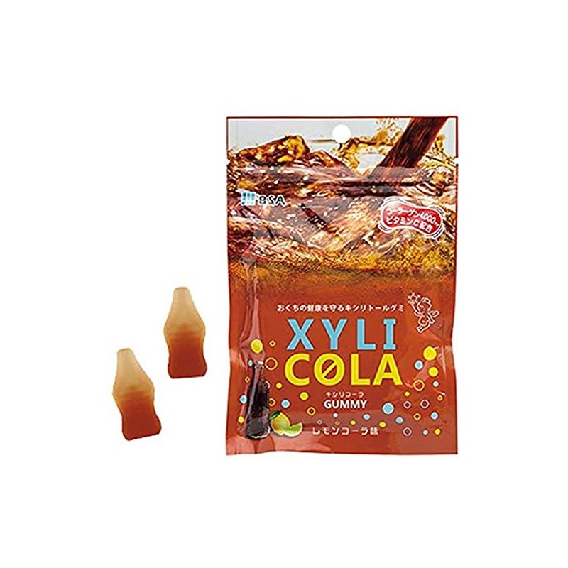 Xylitol Gummy, Xylitol Cola, Lemon Cola Flavor, 4 Bags