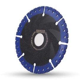 DT-DIATOOL Diamond Cutting Discs 2 Pieces 115 x 22.23 mm All-Purpose Saw Blade for Reinforced Concrete Metal Aluminium Reinforcement Iron PVC All Hard Materials
