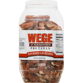 Wege of Hanover Sourdough Hard Pretzels (28-oz Barrel)