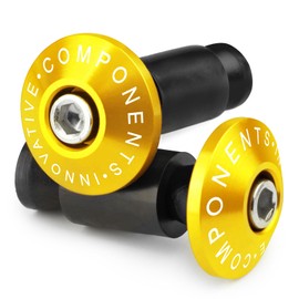 CXEPI Motorcycle Handlebar Weights, Universal Handlebar Ends for Diameter 22 mm (7/8 Inch) Handlebars, Gold