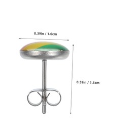 TOVINANNA Stainless Steel Rainbow Earrings for Gay Lesbian Pride Chic Jewelry for Daily Wear Special Occasions Durable Eye Catching Design