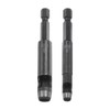sourcing map 2pcs 5mm,8mm Leather Hollow Hole Punch 1/4" Hex