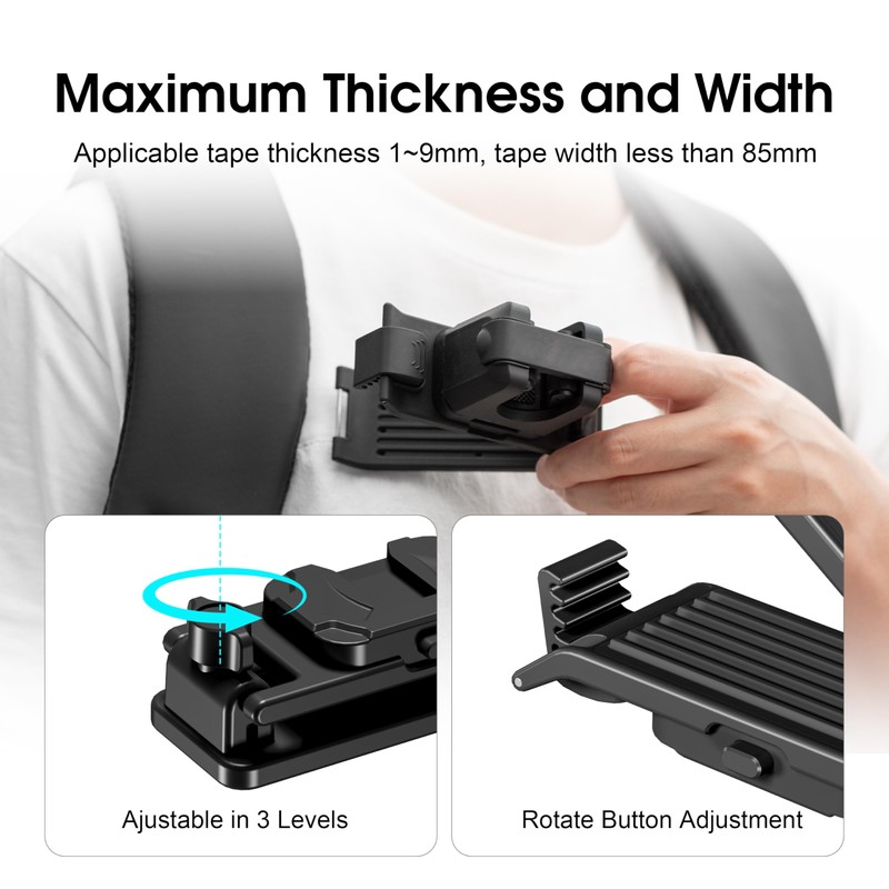 Selfie Stick Holster Backpack Strap Clip Mount for Insta 360