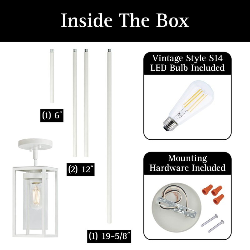 Ultralux Framework LED Mini Pendant Light - Adjustable Height Hanging