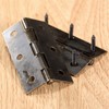 dophee Antique Brass Box Hinges, 2 Pack Cabinet Drawer Wooden