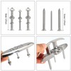 Ciweisah Stainless Steel Boat Folding Cleats 6" Flip-up Dock Cleat
