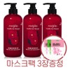Red Flo 꽃을든남자 레드플로 동백 헤어샴푸 3개 + 마스크팩 3장