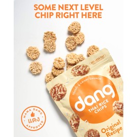 Dang Thai Rice Chips | Gluten Free, Soy Free & Preservative Free Rice Crisps, Healthy Snacks Made with Whole Foods (Original, 3.5 Ounce (Pack of 6))