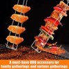 Lyfengdeam Chicken Wing BBQ Fork, Metal Grilling Rails, Wing Rails