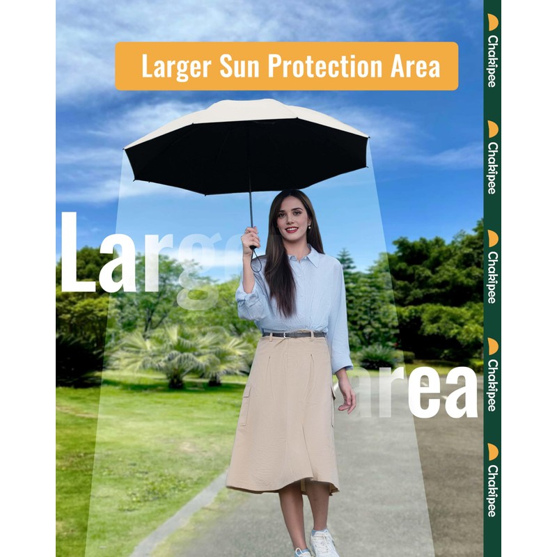 Chakipee Windproof Automatic Umbrellas, Lightweight Portable Umbrellas for Travel, Robust
