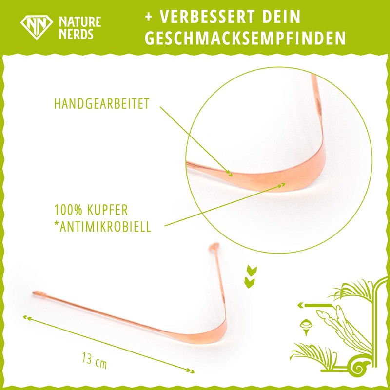 3 Copper Tongue Cleaner - Nature Nerds Packaging 100% Recycled