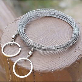 Wire Saw, Pocket Wire Saw, Lightweight, Ultra Long, Portable, Pocket Size, Stainless Steel, Outdoor Survival, Suitable for Cutting Wood, Branches, Bamboo, PVC Pipes, Camping, Climbing, Hiking,