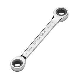Jetech Double Box End Ratcheting Wrench 8mm, 9mm - Heavy Duty Cr-V Gear Spanner