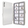 3PACK-Aventik Slim Fly Fishing Box Clear Lightweight Tackle Organizer with