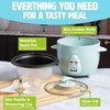 Tasty Mini Rice Cooker with Removable Nonstick Bowl and Auto