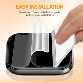 Frgnie Screen Protector Designed for Motast Y88 Smart Watch 1.96", Soft HD Clear TPU Film Designed for Coucur Y66 Smart Watch