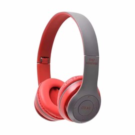 Ziyan Wireless Bluetooth Headset, Foldable Wireless Sports Headphones with HiFi Stereo Sound, for Travel in the Home Office, Outdoor, Transport, Travel, Study, (Red)