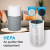 SPARES2GO Particle HEPA Carbon Sleeve Filter for Blueair Blue Pure