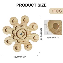 Chinchilla Chew Toys,Chinchilla Wheel,Toys,Cage Accessories,Hamster Chew,Wooden Hamster Wheel for Cage Accessories Rabbit for Teeth Chewing Supplies