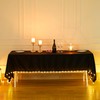 Tao-Ge Light Up Black Rectangle Table Cloth 60 x 120