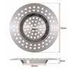 Stainless Steel 2Pcs Kitchen Sink Strainer Plug Standard Dual Function