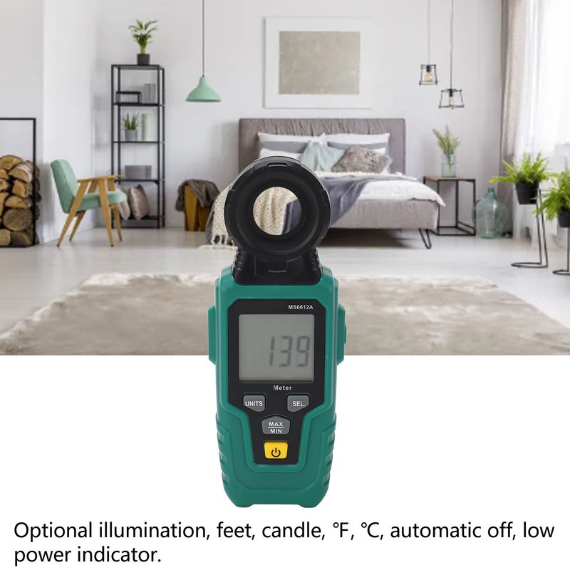 Digital Light Meter High Accuracy LCD Display Auto Shutdown Illuminance