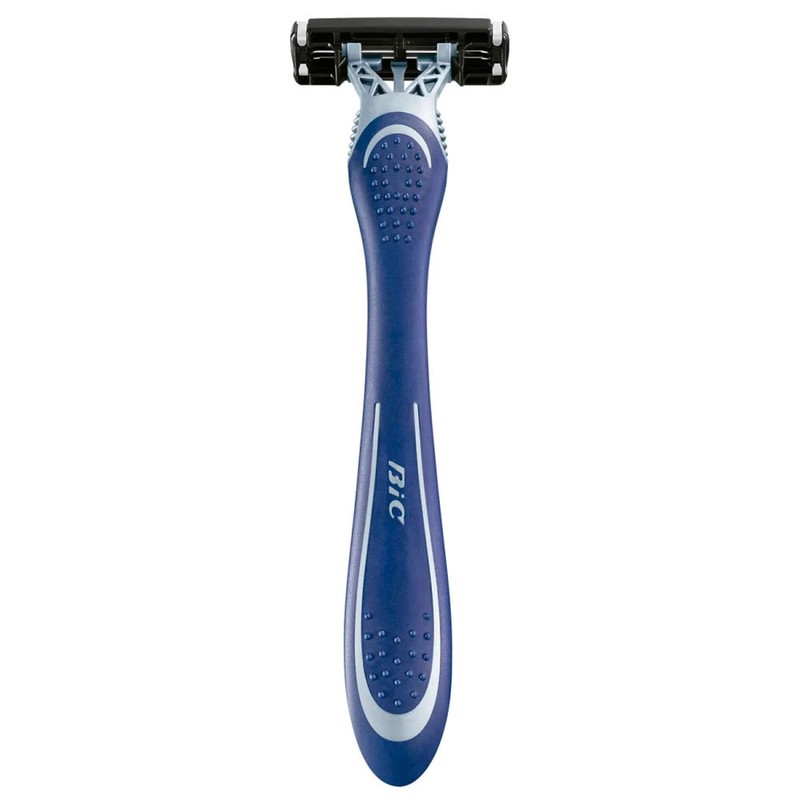 BIC Rastrillo Flex 3 Piel Sensible Mango Texturizado Banda Lubricante