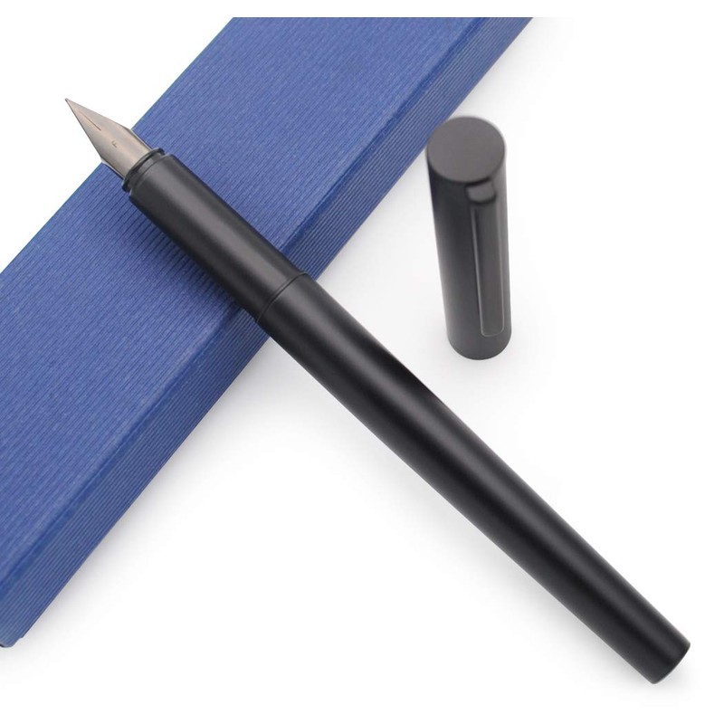 JINHAO 35 Fountain Pen Metal Ink Pen (Black, Fine Nib)