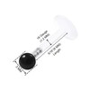 KJM Fashion Monroe Earrings Transparent Bioflex Labret 1.2 mm 16