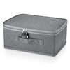 MICHIHOMIE Lockable Box, Storage Box with Lid Fabric, Box with