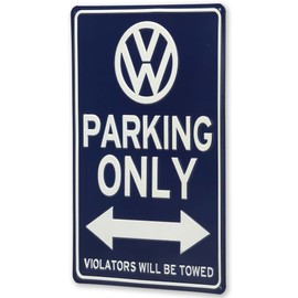 Volkswagen Parking Only Metal Sign - Vintage Volkswagen Sign for Garage or Man Cave