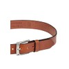 camel active Men's Basic Leather Belt, Cognac
