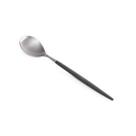 Cutipol MIO Black Silver Dessert Spoon MI08