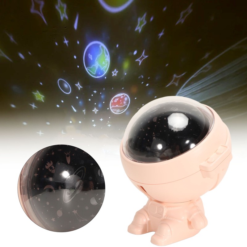 4.1W Rotatable Night Lamp with Lithium Battery Astronaut Projector Light