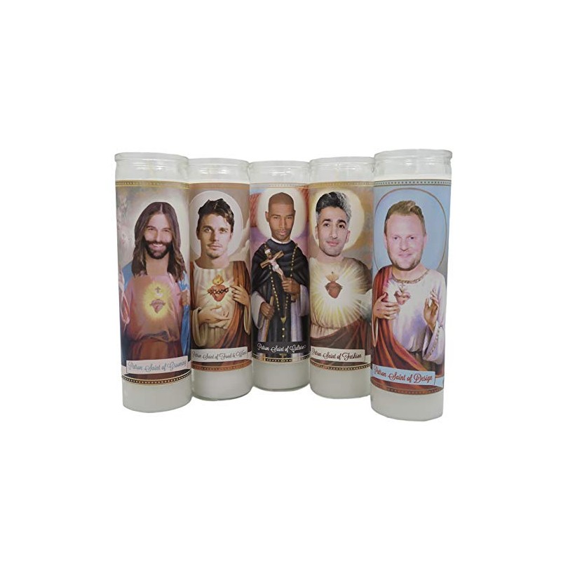 Fab Five Queer Eye Devotional Prayer Saint Candles Set