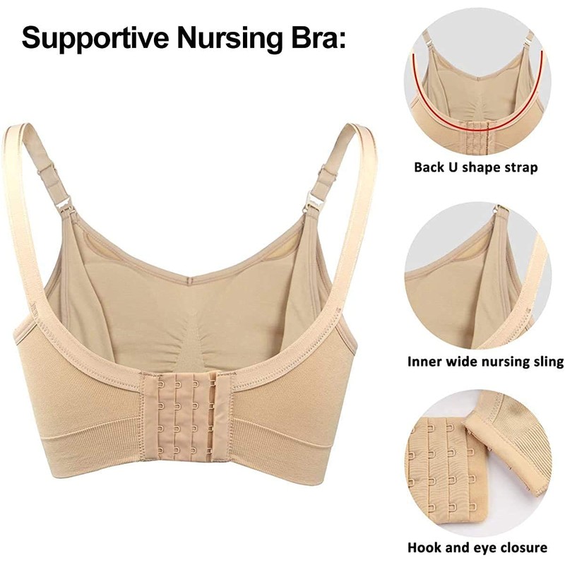 iloveSIA 3PACK Nursing & Pumping Bra All in One Hands