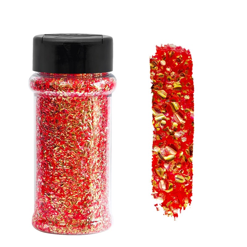 Eco-Friendly High Sparkly Spring Mix Glitter Set 12 Colors 2oz