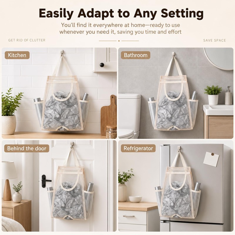 1 Pc Plastic Bag Holder, Trash Bag Holder Dispenser